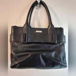 Kate Spade Black Leather Bow Purse